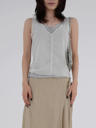 Rodo Layered Mesh Sleeveless