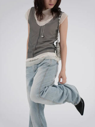 Rodo Layered Mesh Sleeveless