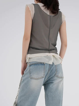 Rodo Layered Mesh Sleeveless