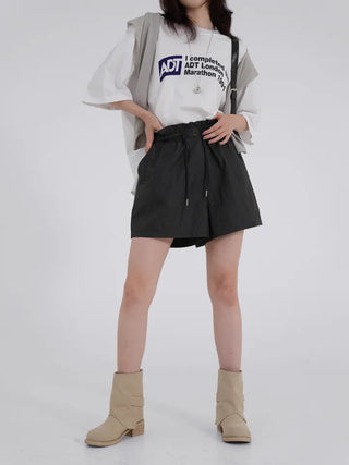Laro Crinkle Button Shorts