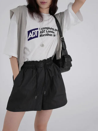 Laro Crinkle Button Shorts