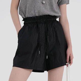 Laro Crinkle Button Shorts