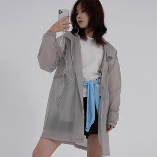 Obin See-through Hooded Rain Jumper