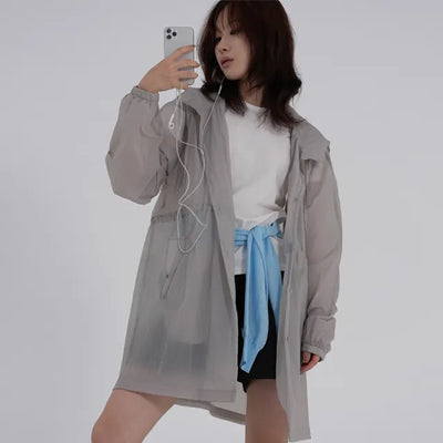 Obin See-through Hooded Rain Jumper