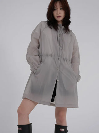 Obin See-through Hooded Rain Jumper