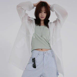 Obin See-through Hooded Rain Jumper