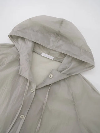 Obin See-through Hooded Rain Jumper