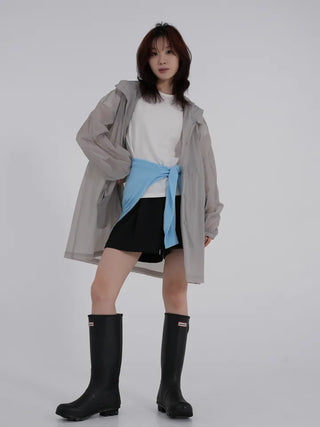 Obin See-through Hooded Rain Jumper