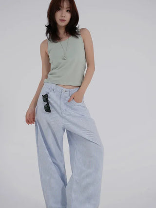 Cuming Striped Wide Pants