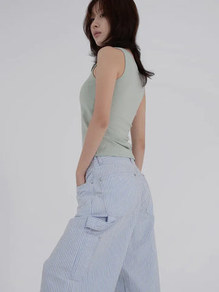 Cuming Striped Wide Pants