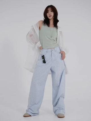 Cuming Striped Wide Pants