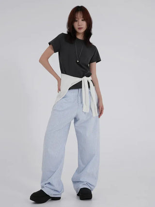 Cuming Striped Wide Pants