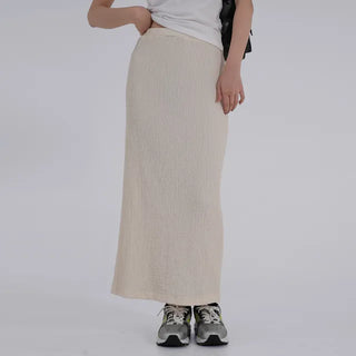 Diamel Wrinkle Banding Maxi Skirt