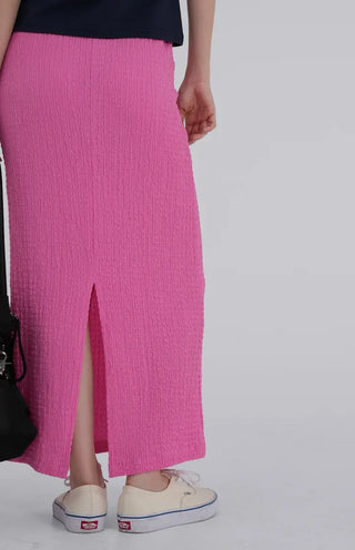Diamel Wrinkle Banding Maxi Skirt