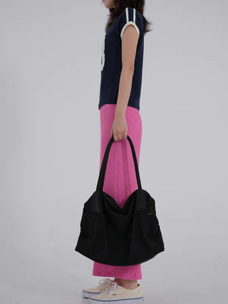 Diamel Wrinkle Banding Maxi Skirt