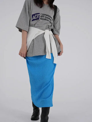Diamel Wrinkle Banding Maxi Skirt
