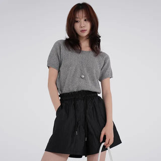 Remay Round Neck Short Sleeve Knit