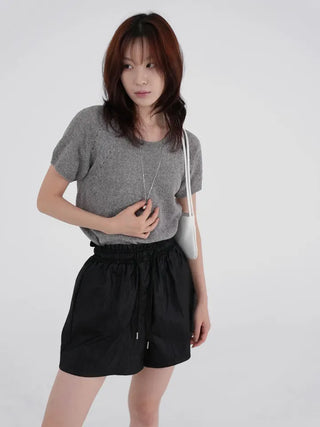 Remay Round Neck Short Sleeve Knit