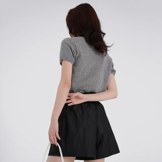 Remay Round Neck Short Sleeve Knit