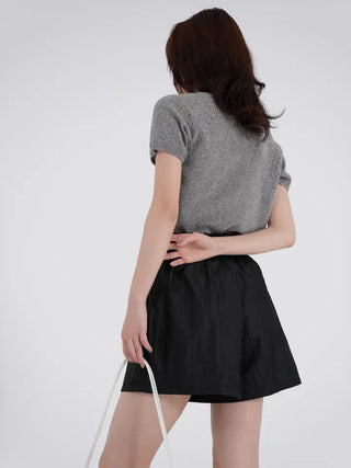 Remay Round Neck Short Sleeve Knit