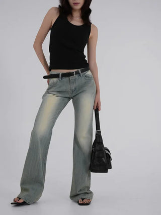 Ogining Low-Rise Bootcut Denim