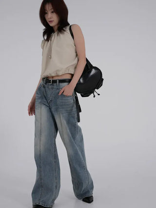 Orin Wash Cut Denim Pants