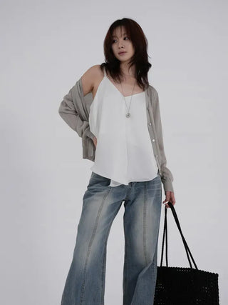 Orin Wash Cut Denim Pants