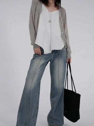 Orin Wash Cut Denim Pants