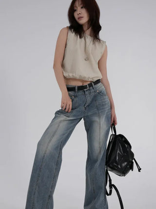 Orin Wash Cut Denim Pants