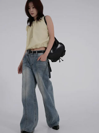 Hyoning Back Ribbon Sleeveless + Basrak Shorts