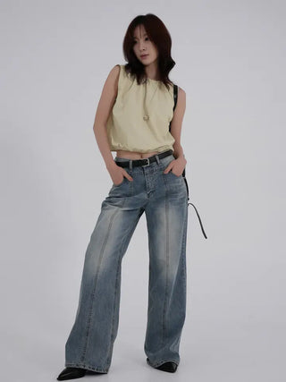 Hyoning Back Ribbon Sleeveless + Basrak Shorts