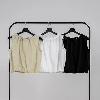 Hyoning Back Ribbon Sleeveless + Basrak Shorts