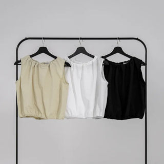 Hyoning Back Ribbon Sleeveless + Basrak Shorts