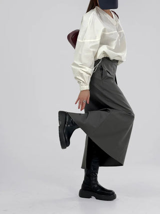 Sally pocket long skirt