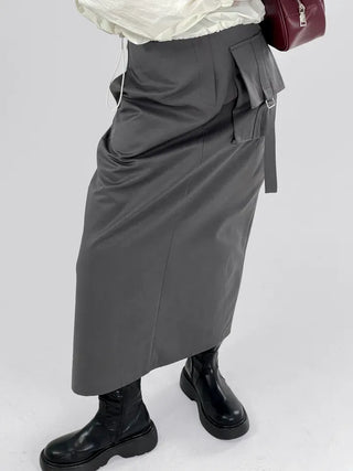 Sally pocket long skirt
