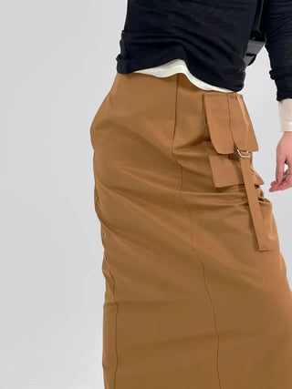Sally pocket long skirt