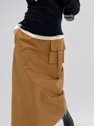 Sally pocket long skirt