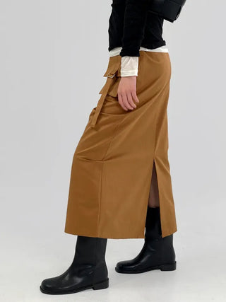 Sally pocket long skirt