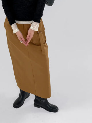 Sally pocket long skirt