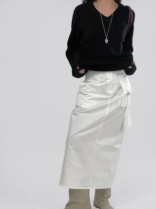 Sally pocket long skirt