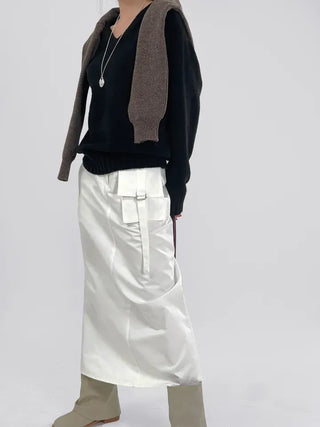 Sally pocket long skirt