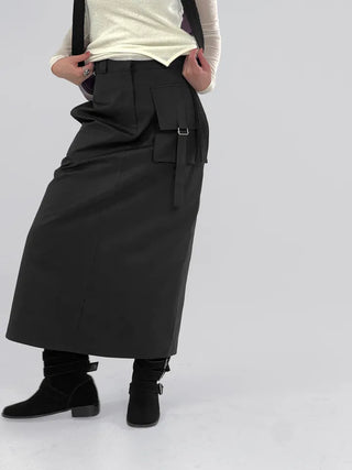 Sally pocket long skirt