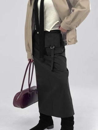 Sally pocket long skirt