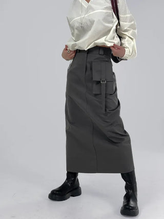 Sally pocket long skirt