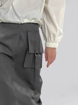 Sally pocket long skirt
