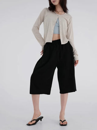 Corning Side Pintuck Bermuda Pants