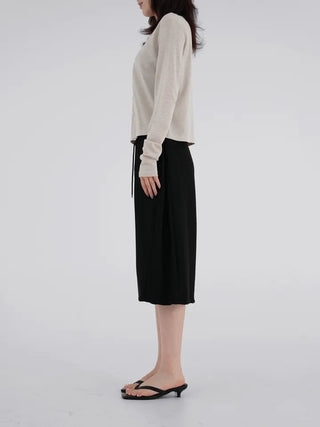 Corning Side Pintuck Bermuda Pants