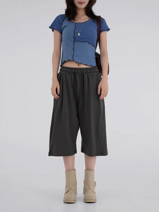 Corning Side Pintuck Bermuda Pants