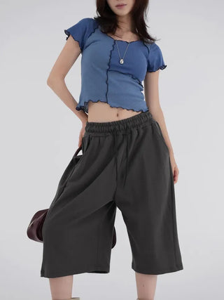 Corning Side Pintuck Bermuda Pants