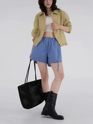 Poring Ribbed Soft Tube Top